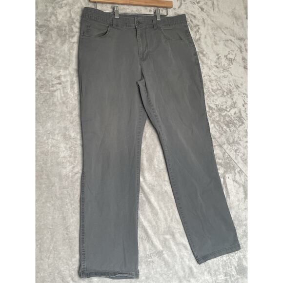Columbia Regular Fit Mens Gray Pants 34x32 Casual Outdoors Cotton Blend Stretch - Picture 2 of 13
